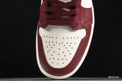 553558-615 1 White Jordan Low Bordeaux 1121